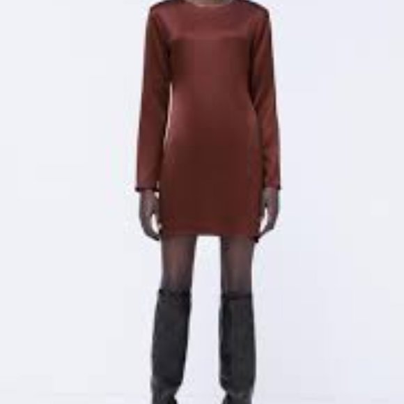 Zara Satin Effect Dress - Picture 2 of 7